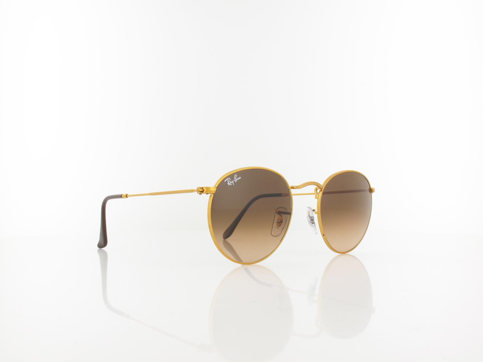 Ray ban round metal shiny hot sale light bronze