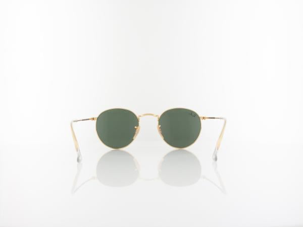 Ray Ban Round Metal RB3447 001 50 gold green