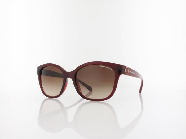 Armani Exchange AX4127S 824113 54 shiny transparent red / gradient brown