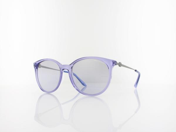 Armani Exchange AX4140S 82367P 55 shiny transparent violet / violet mirror silver gradient