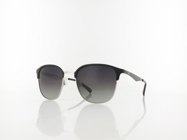 HIS polarized HPS24100-2 53 black silver / smoke gradient pol