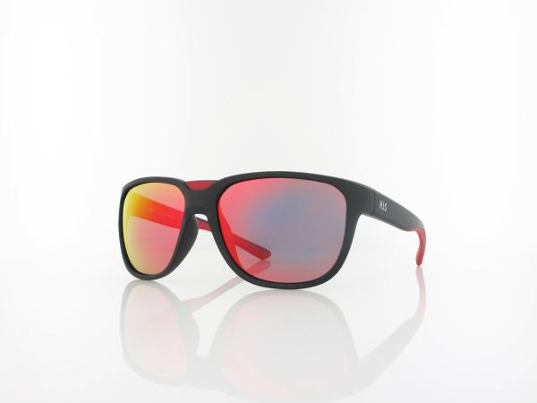 HIS polarized HPS47104-1 60 black / smoke with red revo polarized