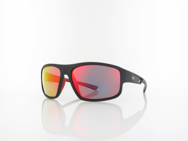 HIS polarized HPS47105-1 62 black / smoke with red revo polarized