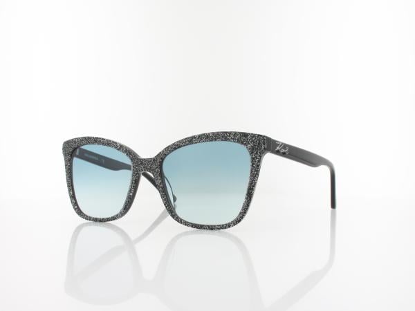 Karl Lagerfeld KL988S 002 54 black glitter / turquoise gradient