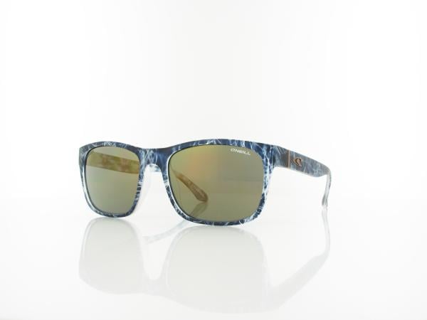 O'Neill COXOS 2.0 113P 55 matte blue water print / solid smoke with gold flash