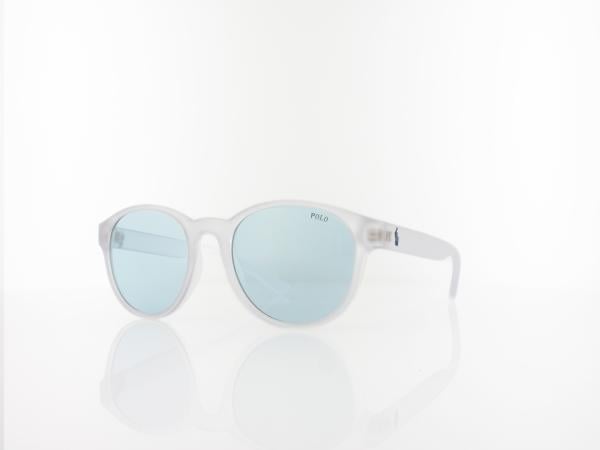 Polo Ralph Lauren PH4176 58697C 51 matte crystal / light azure silver mirror