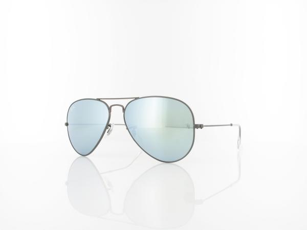 Ray Ban Aviator Large Metal RB3025 029/30 58 matte gunmetal / green mirror silver