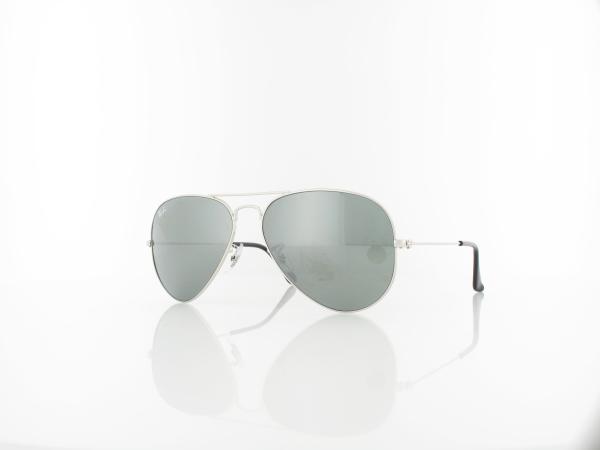 Ray Ban Aviator Large Metal RB3025 W3277 58 silver / crystal grey mirror