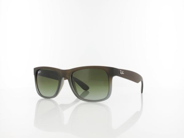 Ray Ban Justin RB4165 854/7Z 51 rubber brown on grey / green gradient