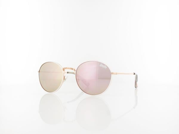 Superdry Enso 204 49 white gold / brown light pink mirror