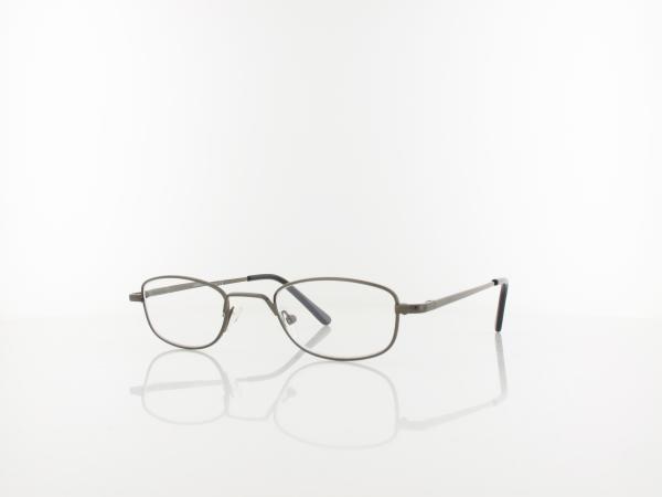 Brilando HMR63A Fertiglesebrille shiny gunmetal +2,00