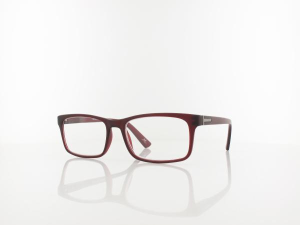 Brilando HMR73C Fertiglesebrille dark red +1,00