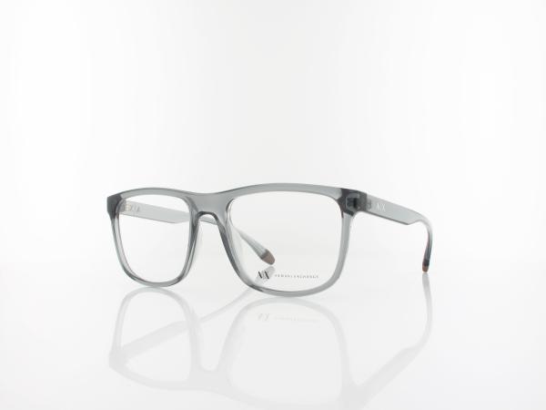 Armani Exchange AX3101U 8334 55 shiny transparent grey