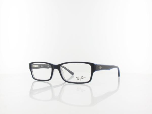 Ray Ban RX5169 5815 52 transparent grey on top blue