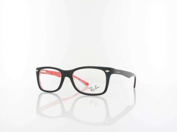 Ray Ban RX5228 2479 50 top black on texture red