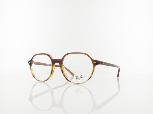 Ray Ban Thalia RX5395 8253 51 striped brown gradient yellow