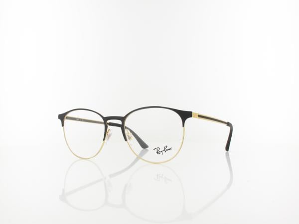 Ray Ban RX6375 2890 51 gold top in black