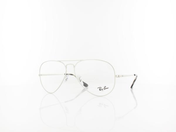 Ray Ban Aviator RX6489 2501 58 silver