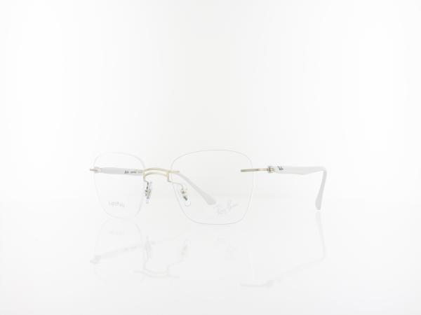 Ray Ban RX8769 1228 49 white on silver